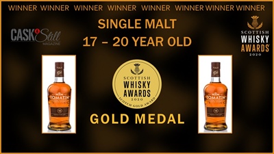 TOMATIN 18Y é Ouro em SWA 2020